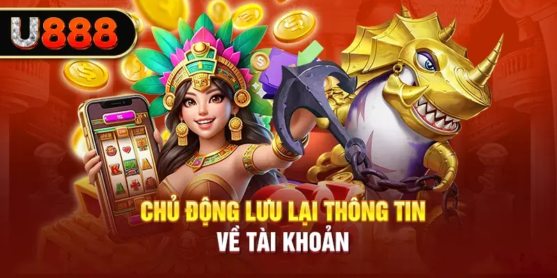 Chủ động lưu lại thông tin về tài khoản