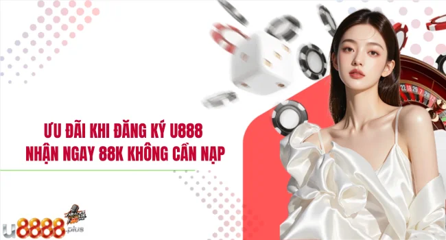 Ưu đãi khi đăng ký U888 – Nhận ngay 88K không cần nạp